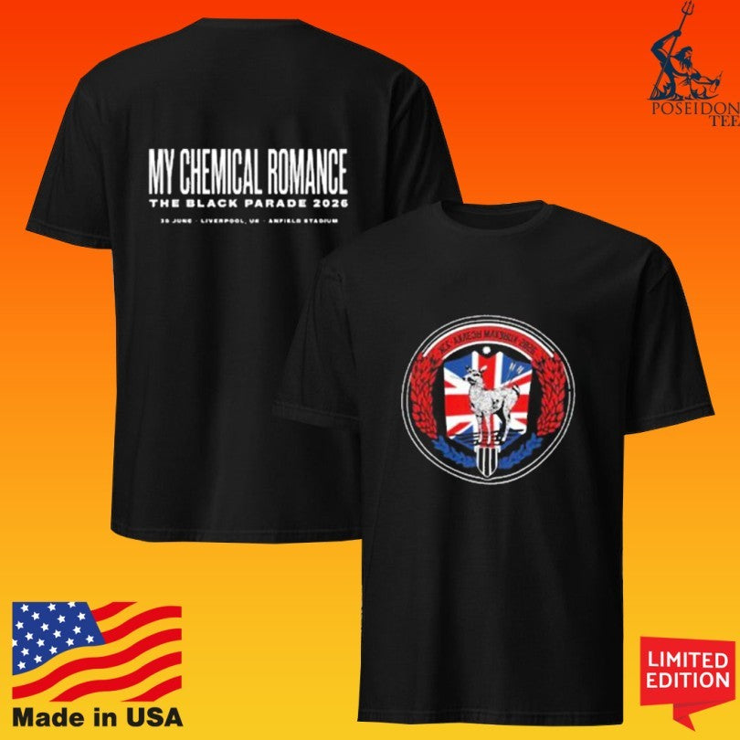 My Chemical Romance Liverpool England Long Live The Black Parade Tour June 30 2026 T-shirt