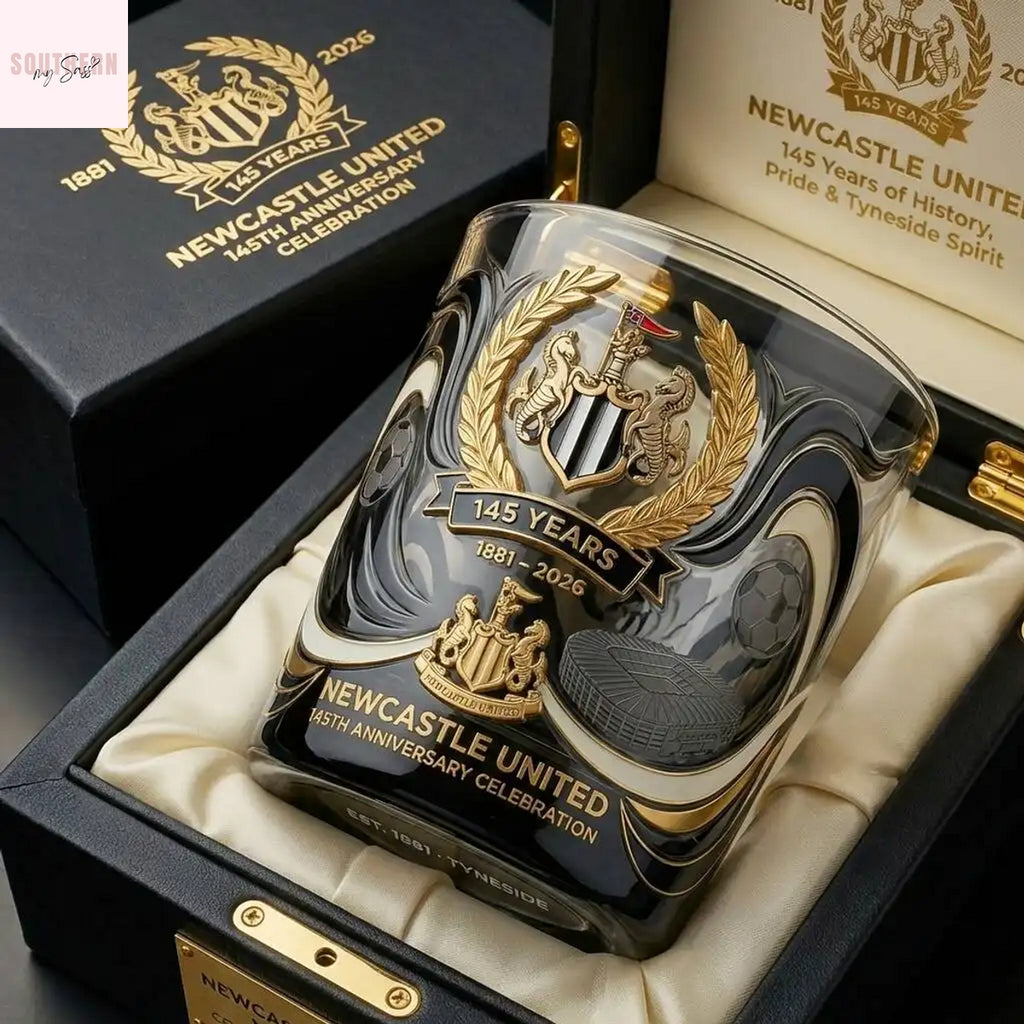 Newcastle United 145th Anniversary Whisky Glass