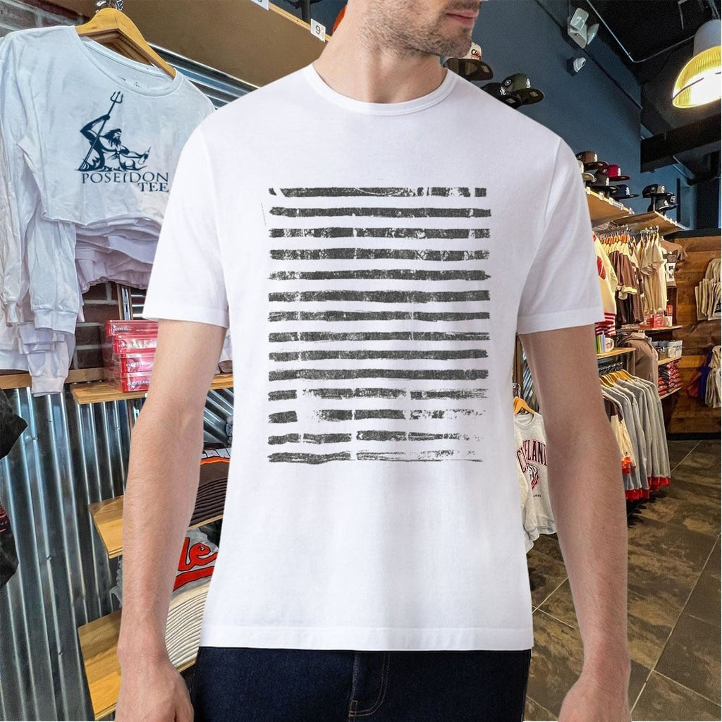 Over Print Stripe Rocker T-shirt