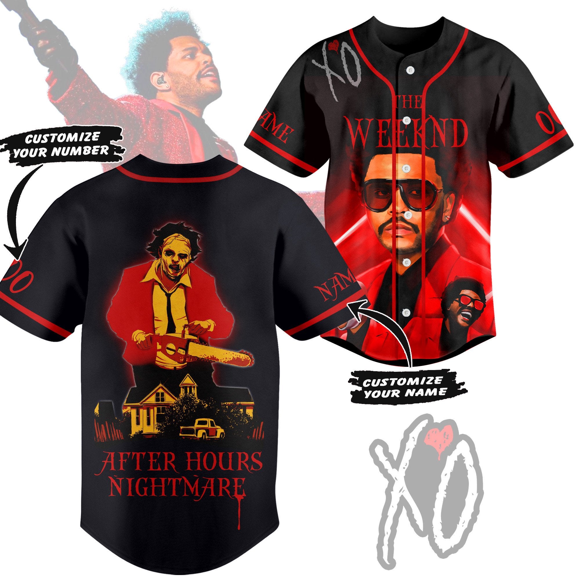 Personalized Amazing The Weeknd After Hourse Nightmare Baseball Jersey