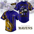 Personalized Baltimore Ravens Fashionable Baseball Jersey
