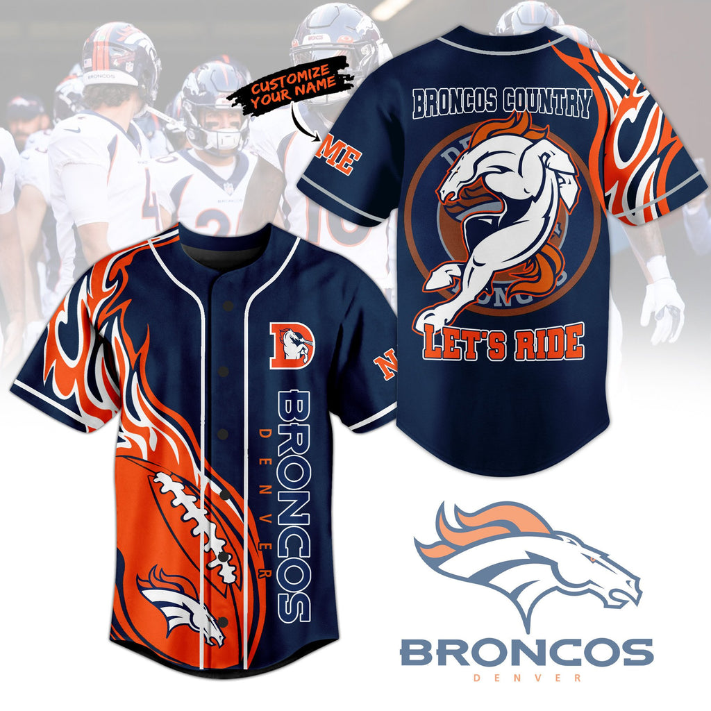 Personalized Broncos Baseball Jersey For Fans