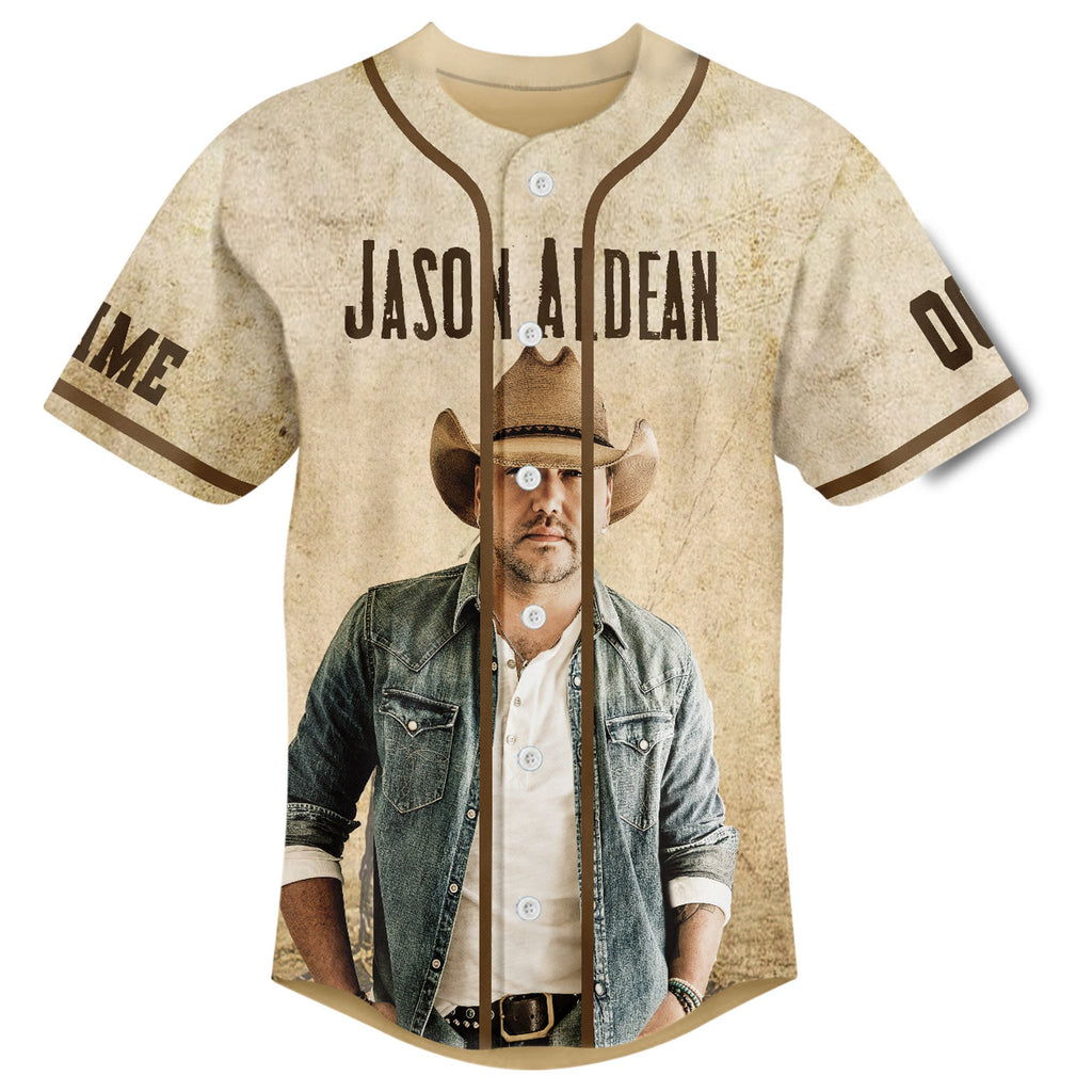 Personalized Jason Aldean Cool Style Baseball Jersey
