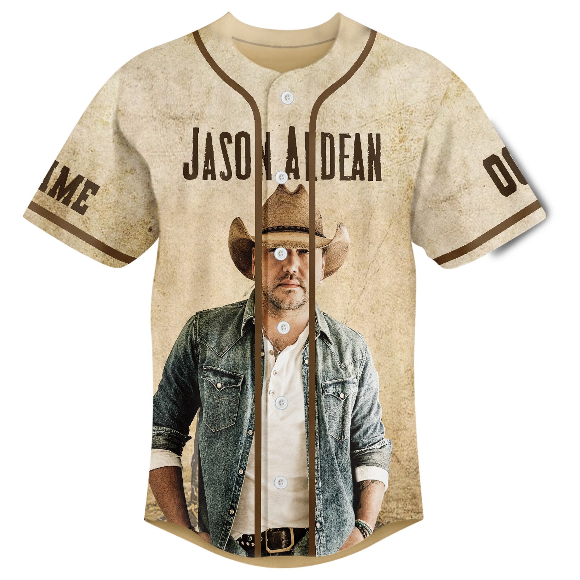 Personalized Jason Aldean Cool Style Baseball Jersey