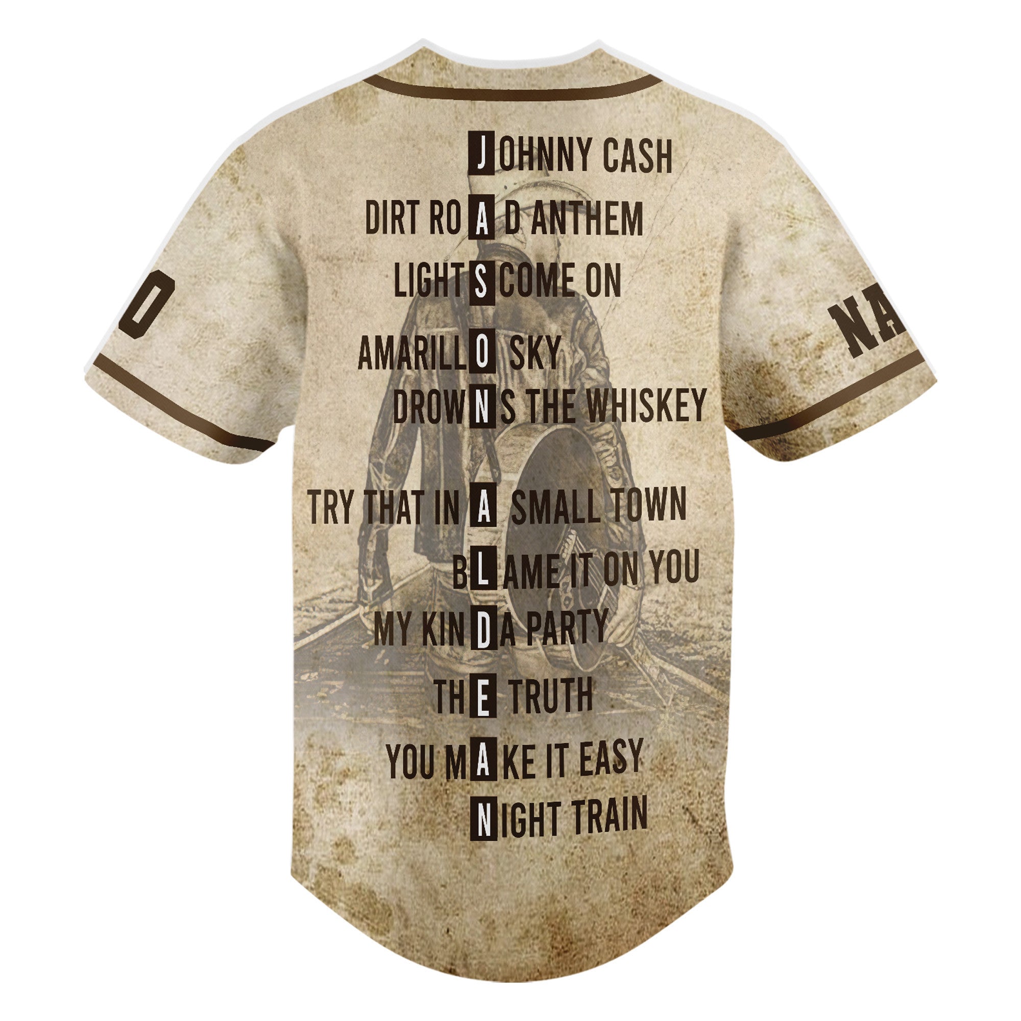 Personalized Jason Aldean Cool Style Baseball Jersey