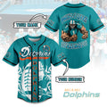 Personalized Miami Dolphins Stylish Baseball Jersey