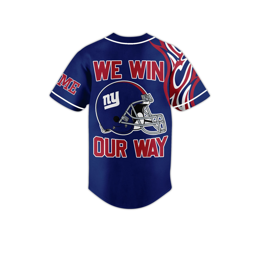Personalized New York Giants Baseball Jersey For Enthusiastic Fans