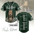 Personalized Noah Kahan Music Artist Green Baseball Jersey