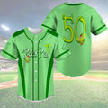 Peter Pan Coquette Bow Green Baseball Jersey