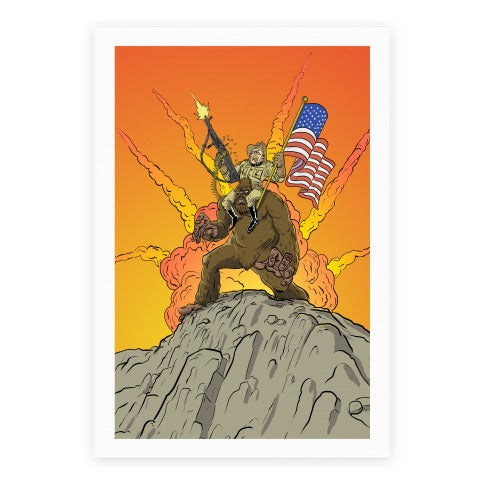 Teddy and Bigfoot: Rough Riders For Life Poster