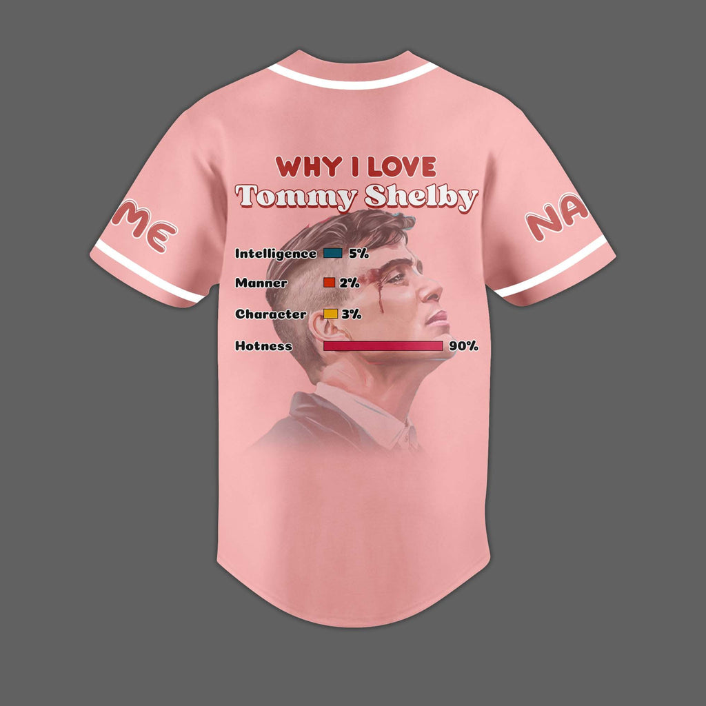 Pretty Pink Thomas Shelby Baseball Jersey Fast Shipping Worldwide