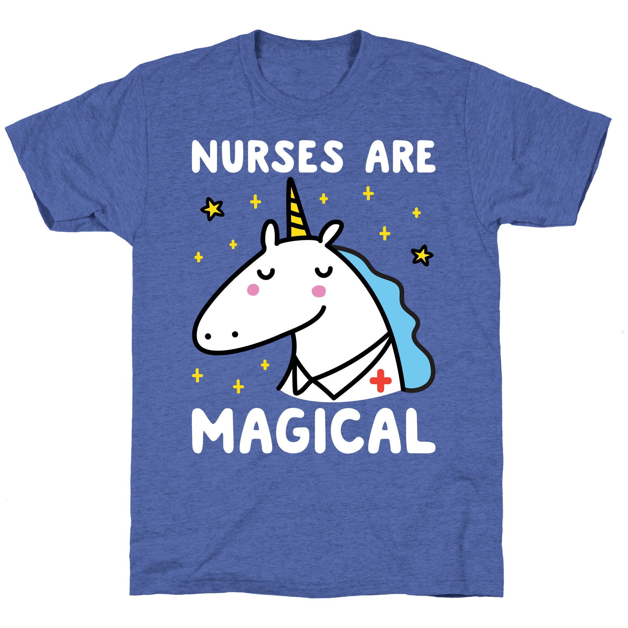 Nurses Are Magical Unicorn Triblend Tee