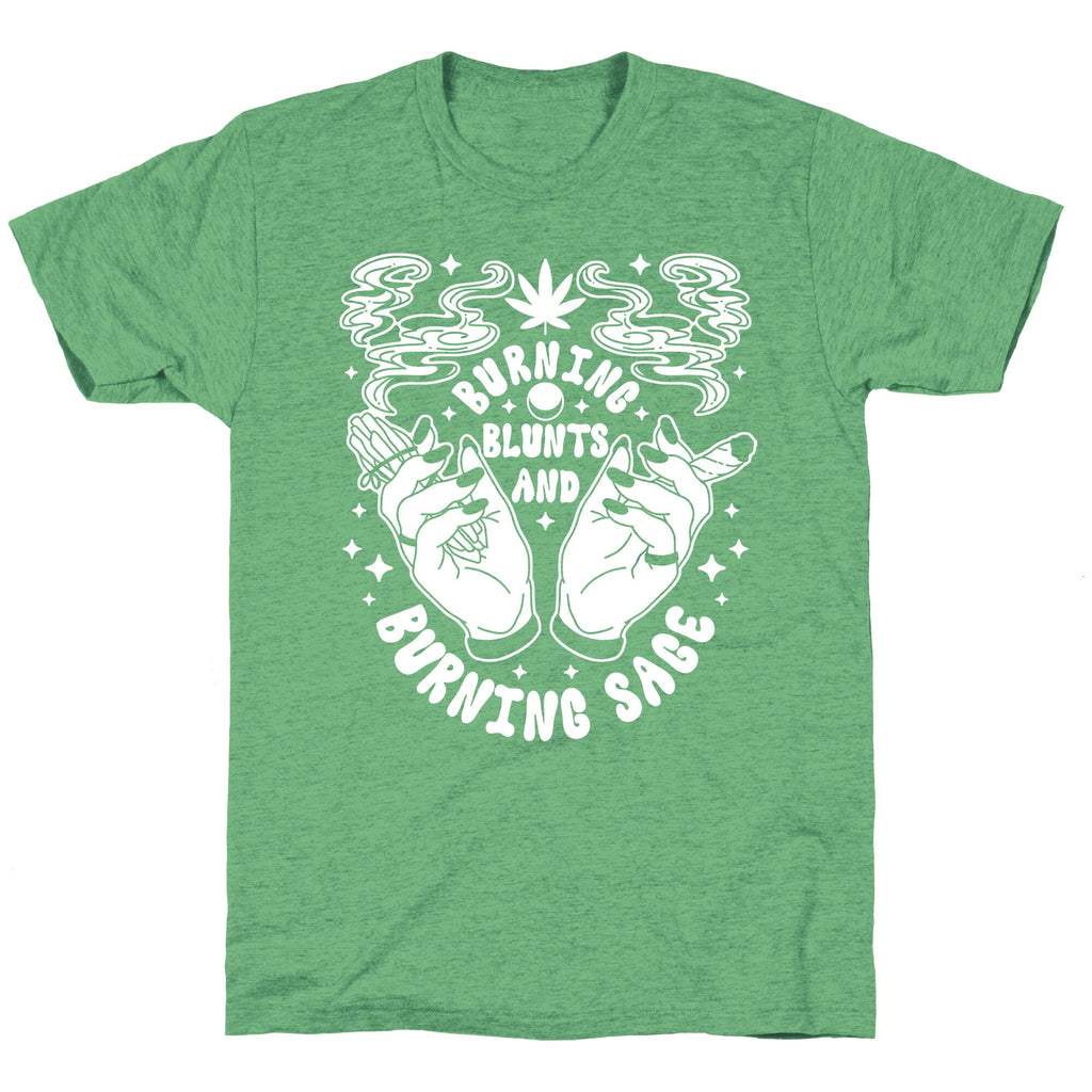 Burning Blunts and Burning Sage Triblend Tee
