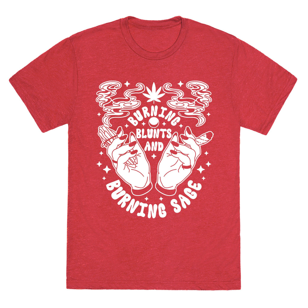 Burning Blunts and Burning Sage Triblend Tee