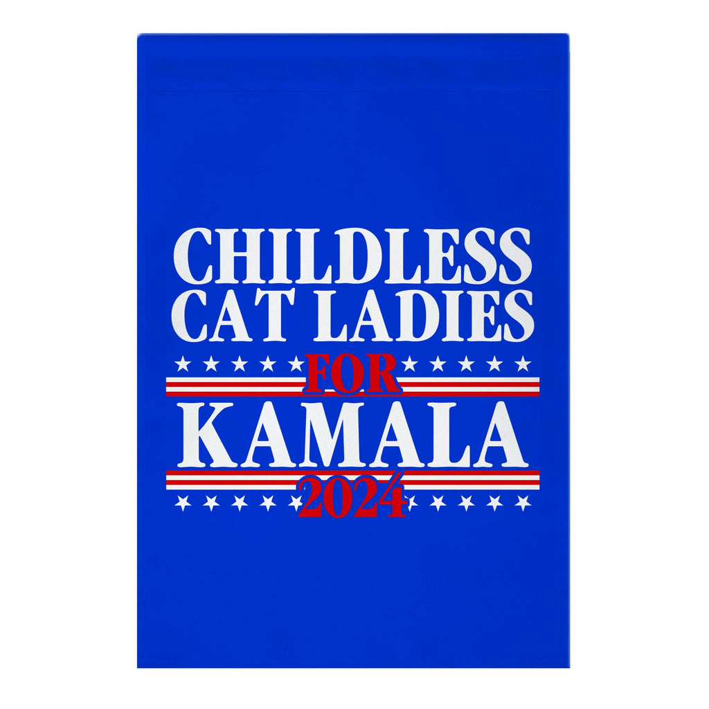Patriotic Childless Cat Ladies for Kamala Garden Flag