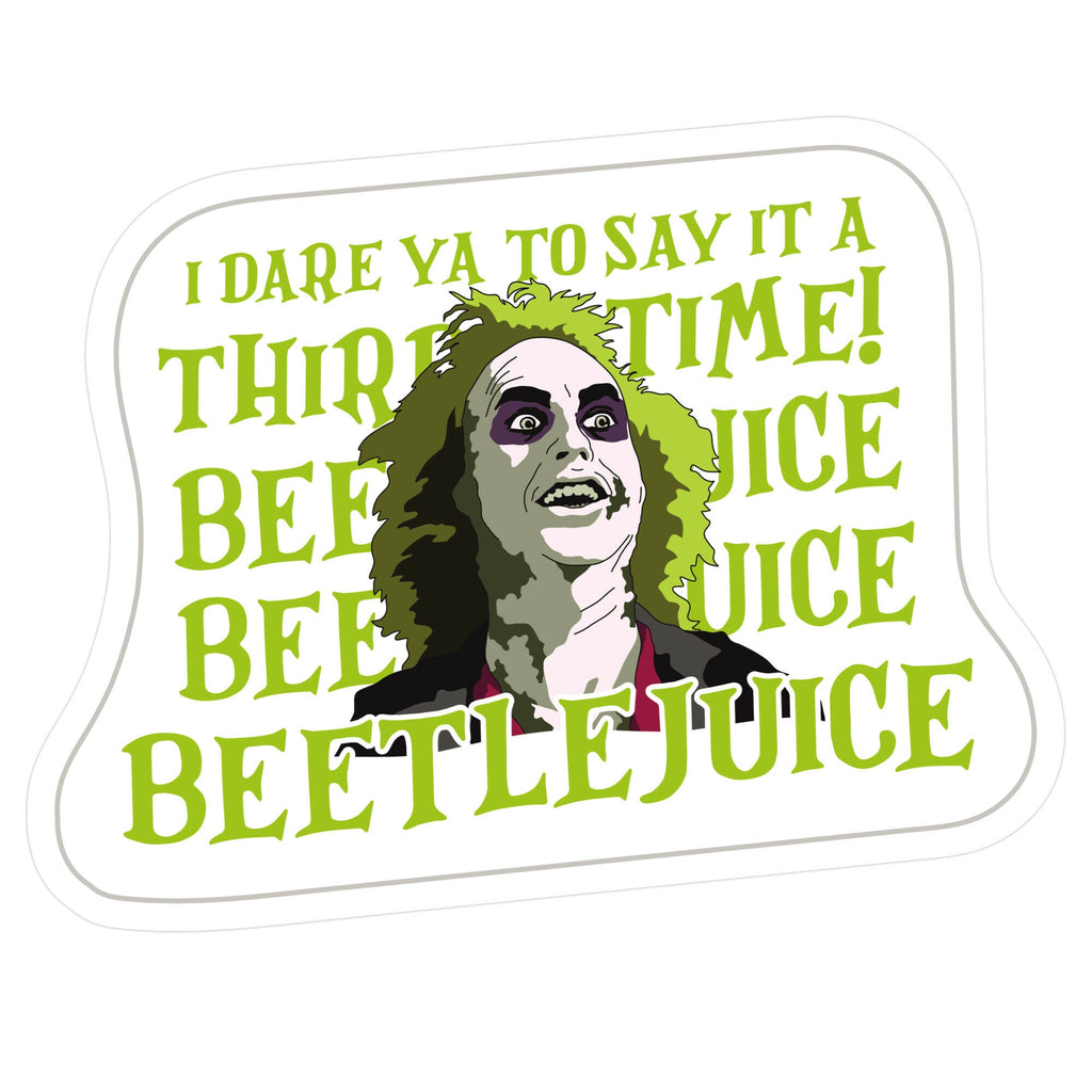 Beetlejuice I Dare Ya Sticker