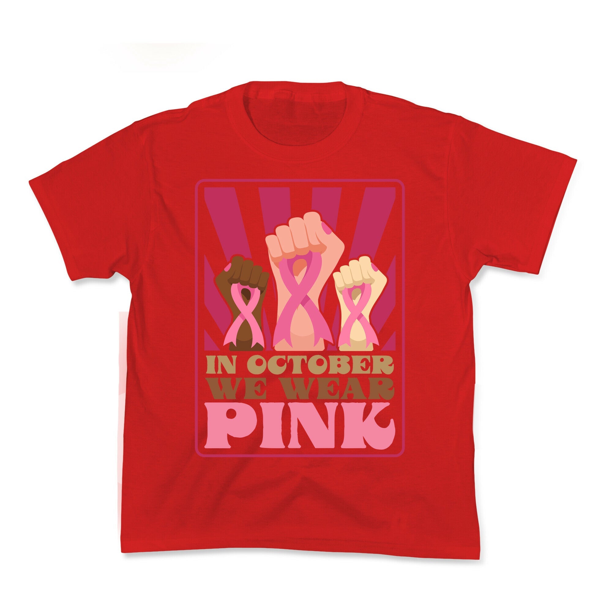 In October We Wear Pink Kids Tee