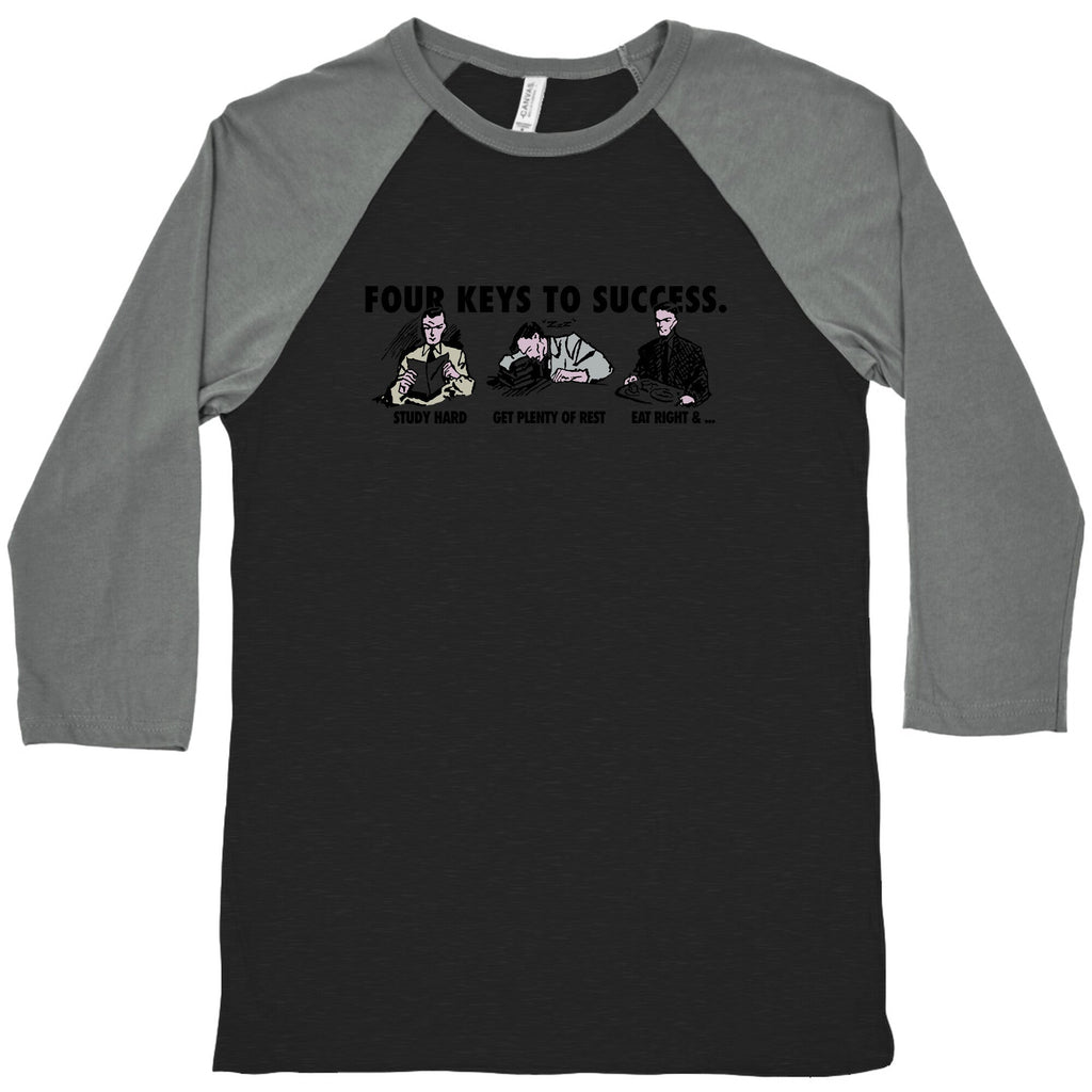 Four Keys to Success Baseball Tee