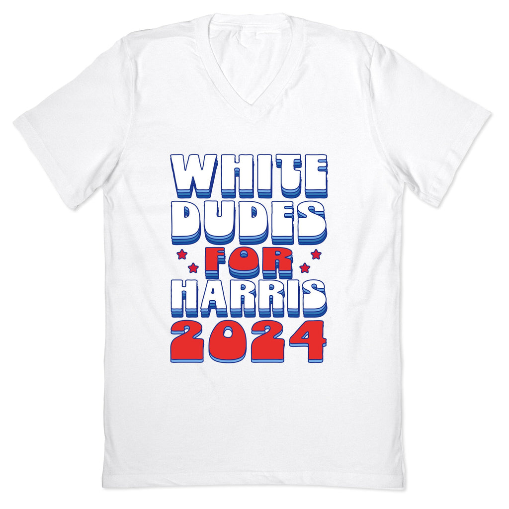White Dudes for Harris V-Neck