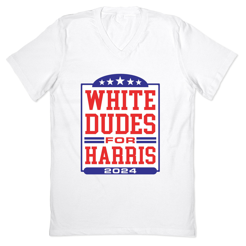 White Dudes for Harris 2024 V-Neck