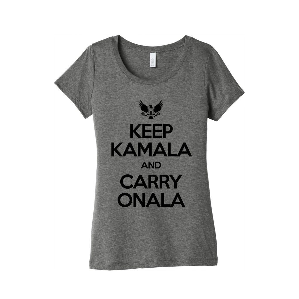 Keep Kamala and Carry Onala Womens Triblend Tee