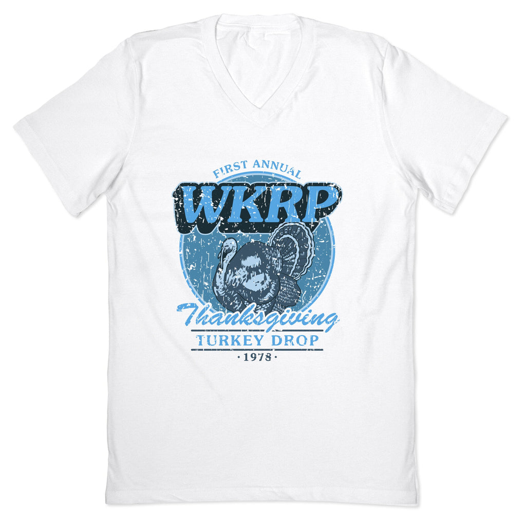 WKRP Turkey Drop V-Neck