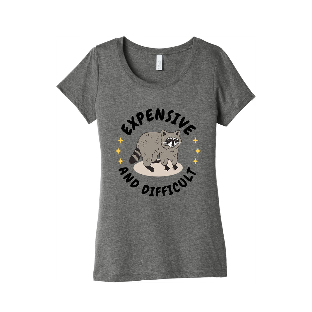 Expensive and Difficult Trash Animal Womens Triblend Tee