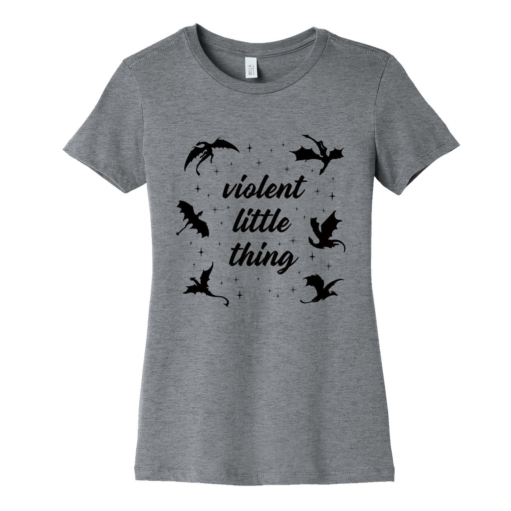 Fourth Wing Violent Little Thing Womens Cotton Tee