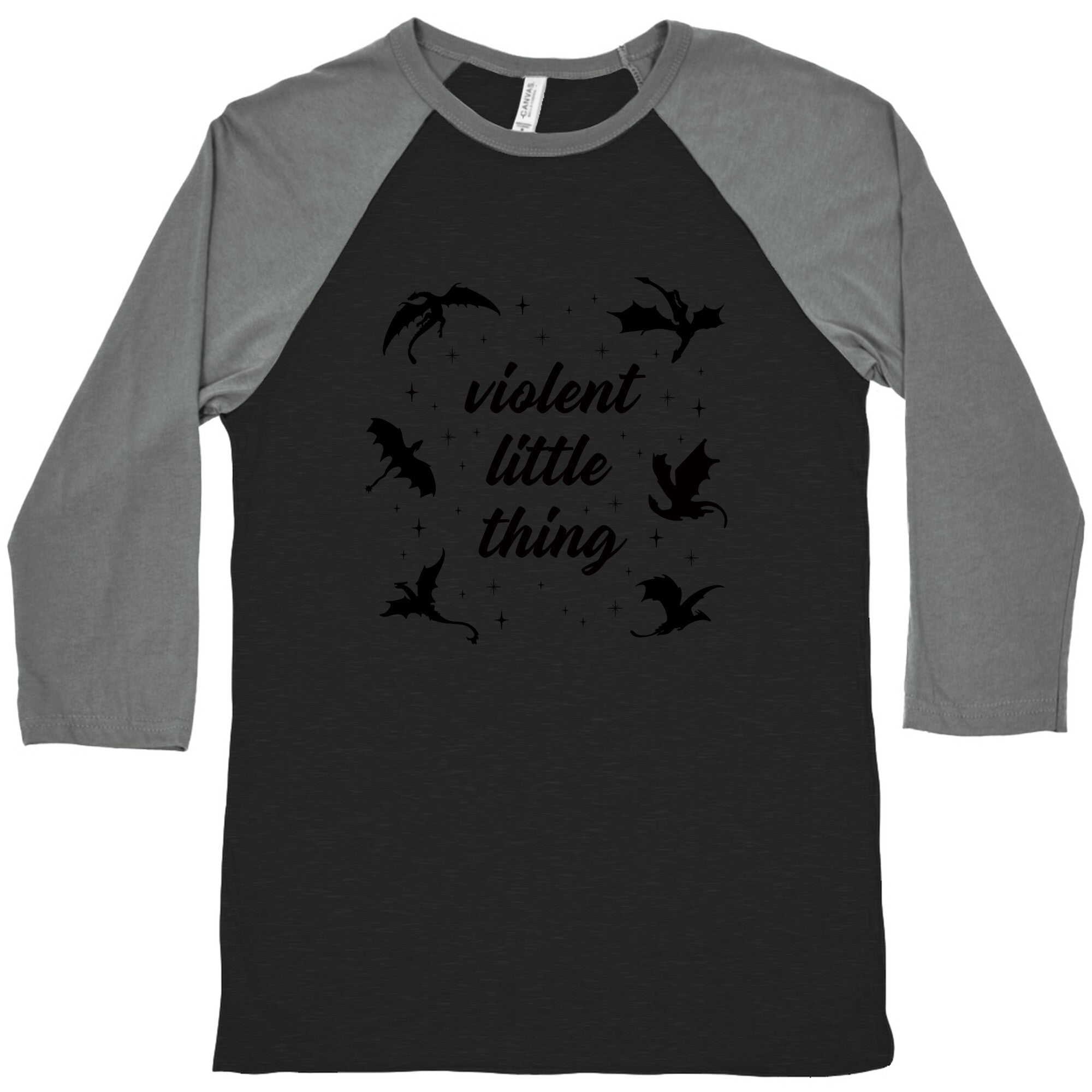 Fourth Wing Violent Little Thing Baseball Tee