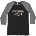 Buy A Man Eat Fish Baseball Tee