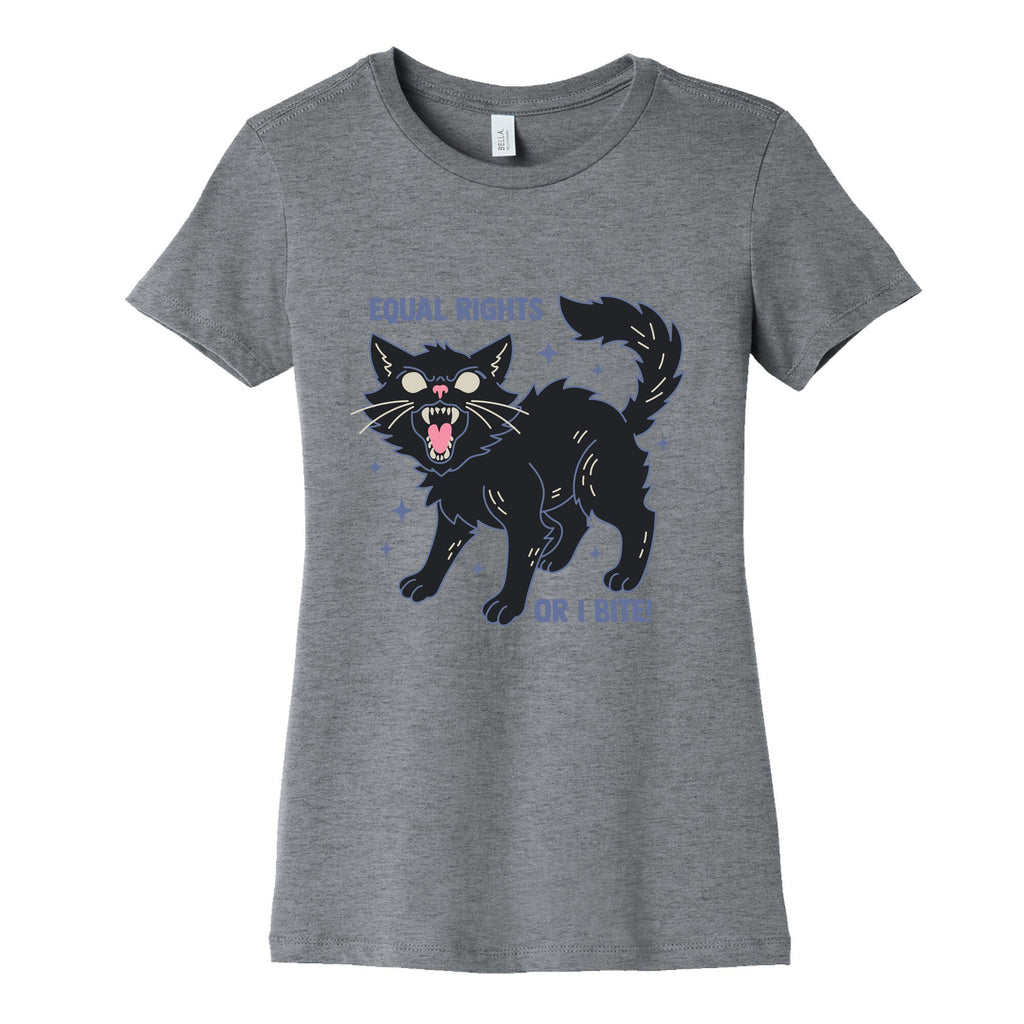 Equal Rights or I Bite Womens Cotton Tee