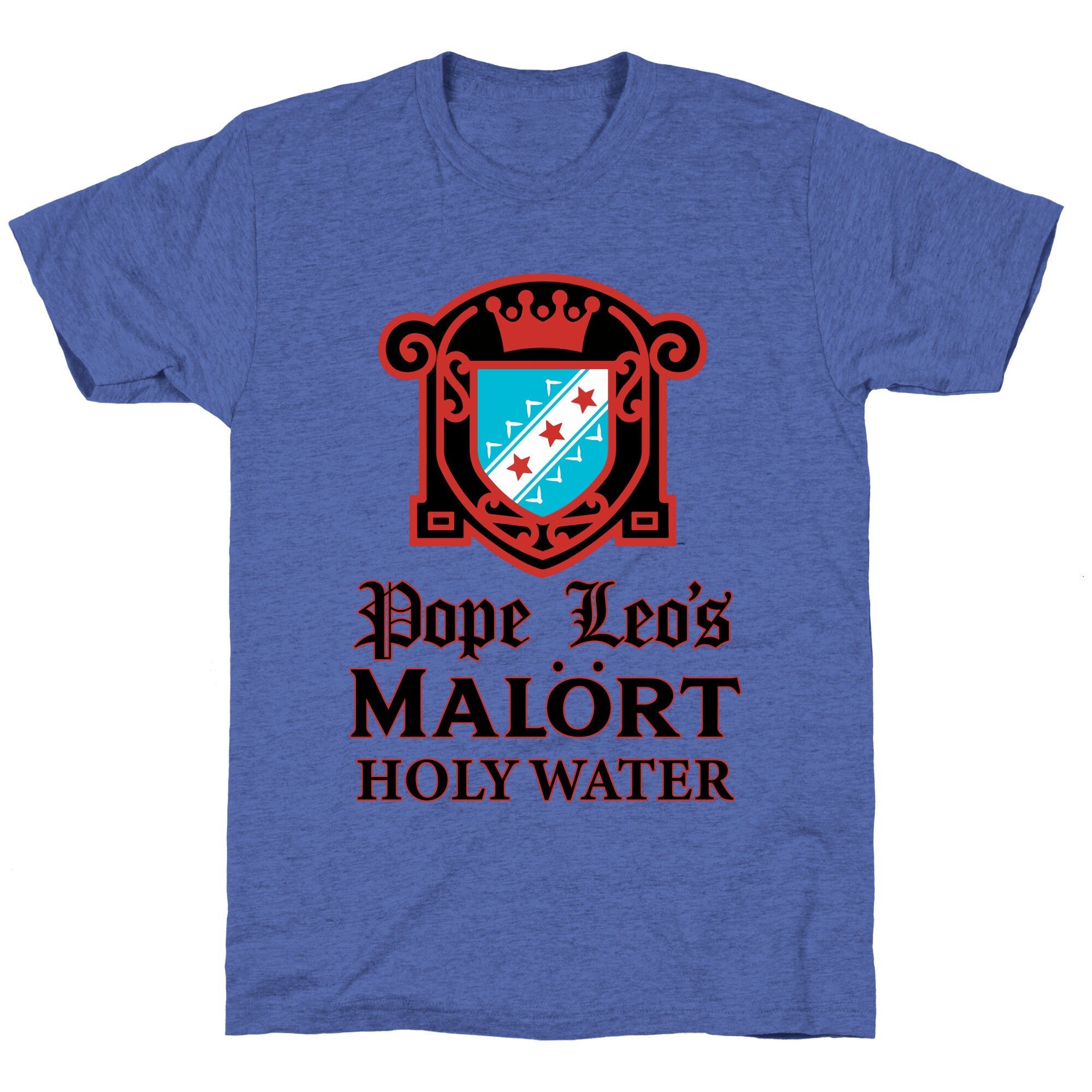 Pope Leo Holy Water Unisex Triblend Tee