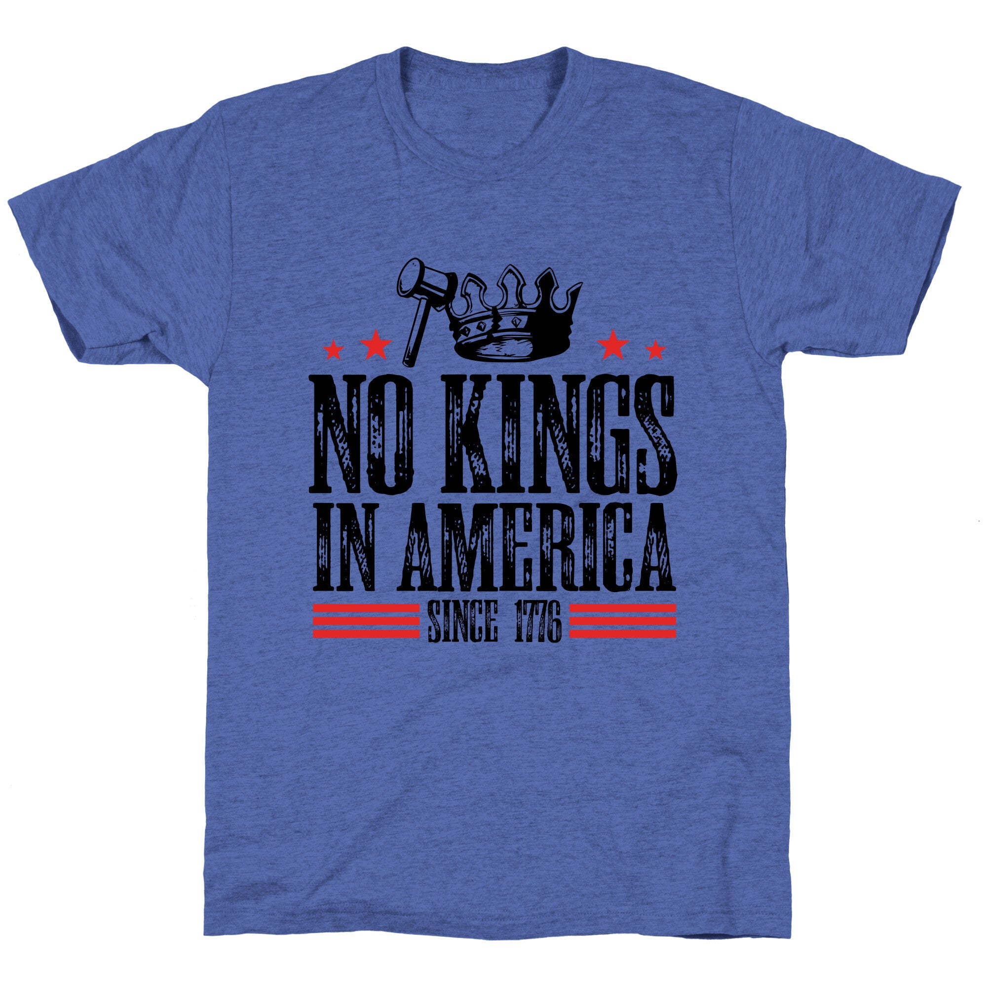 No Kings In America Unisex Triblend Tee