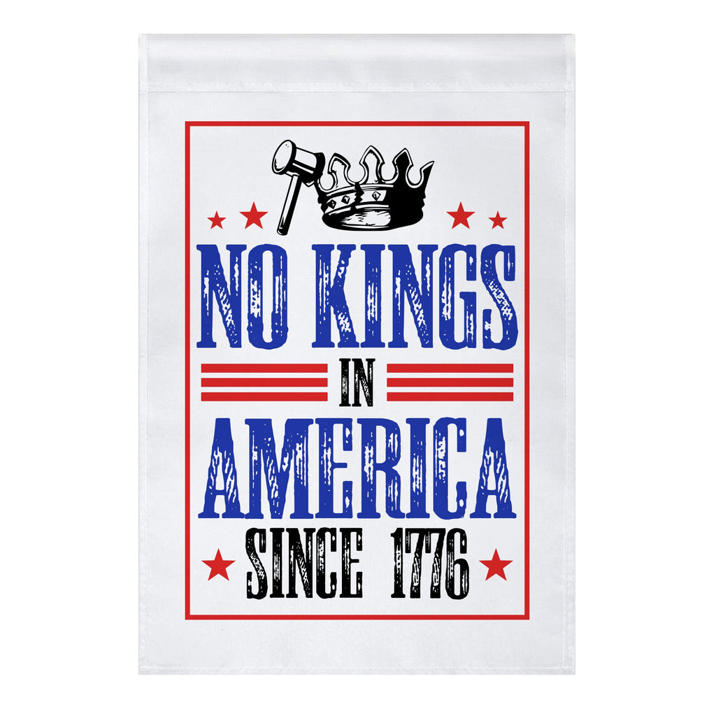 No Kings In America Crown Garden Flag
