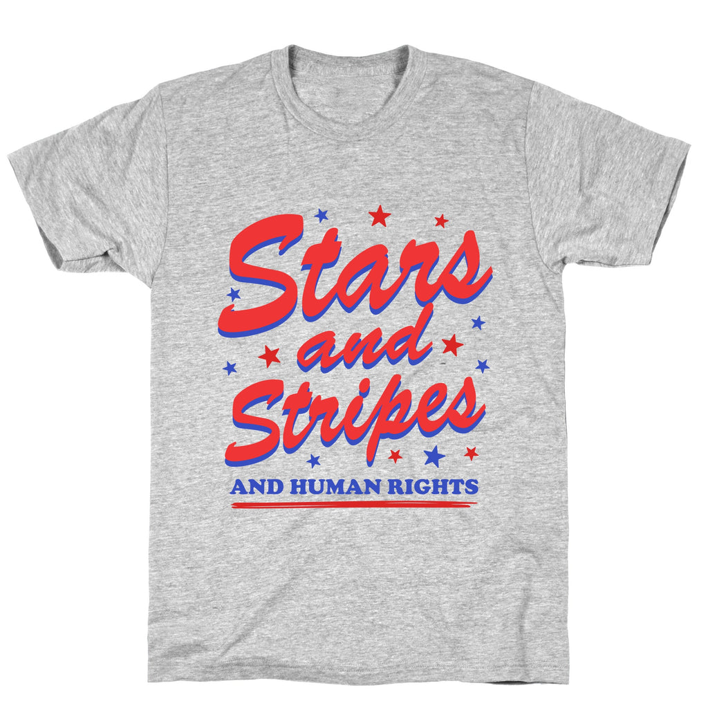 Starts Stripes Human Rights T-Shirt