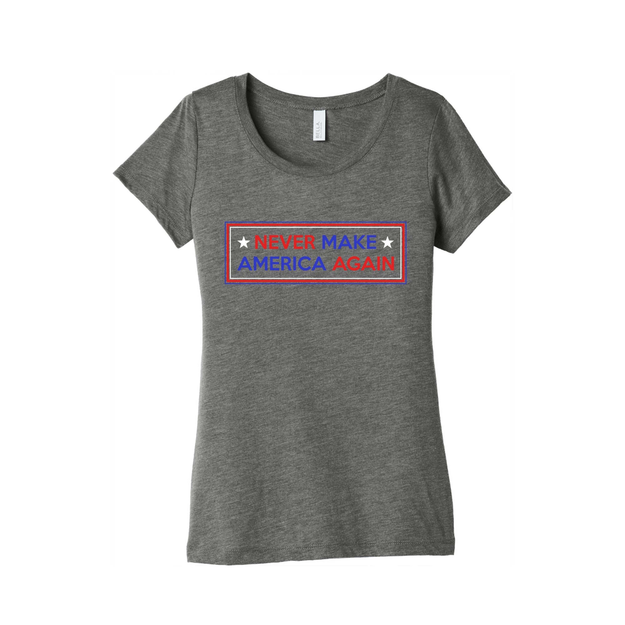 Never Make America Again Trump Womens Triblend Tee