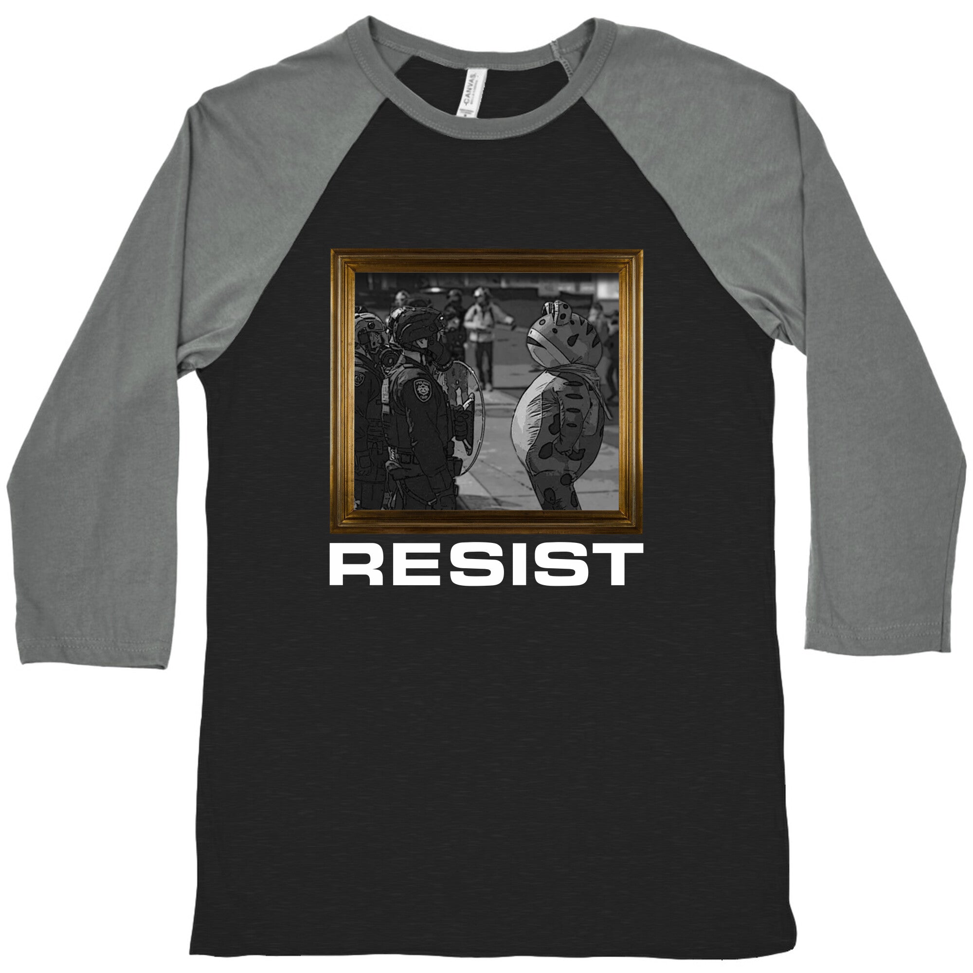 Portland Protest Frog Baseball Tee
