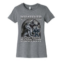 Whatever Daddy Wants Wolf Shirt Womens Cotton Tee