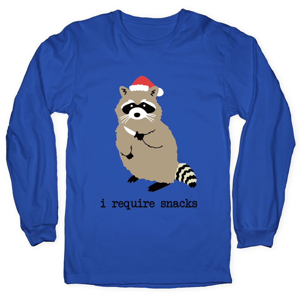 I Require Snacks Longsleeve Tee