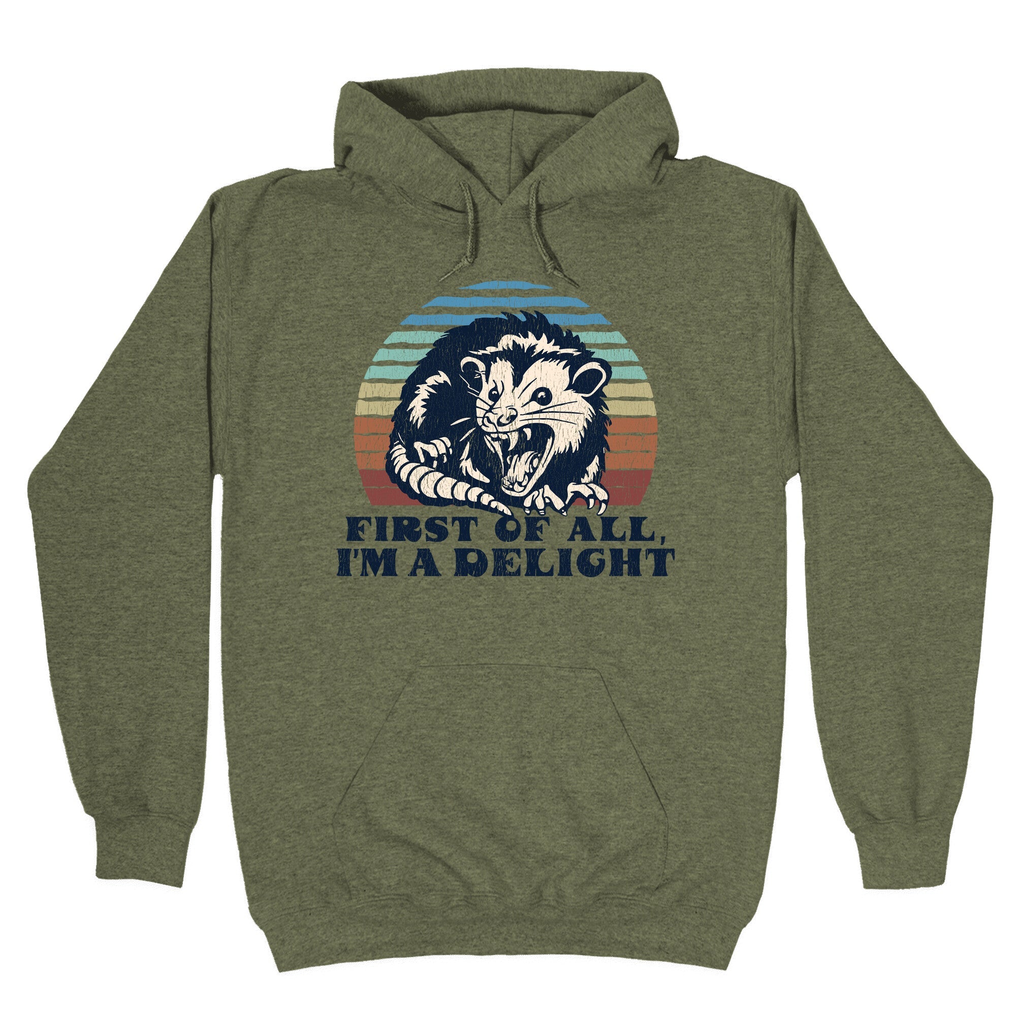 Delightful Unhinged Possum Hoodie