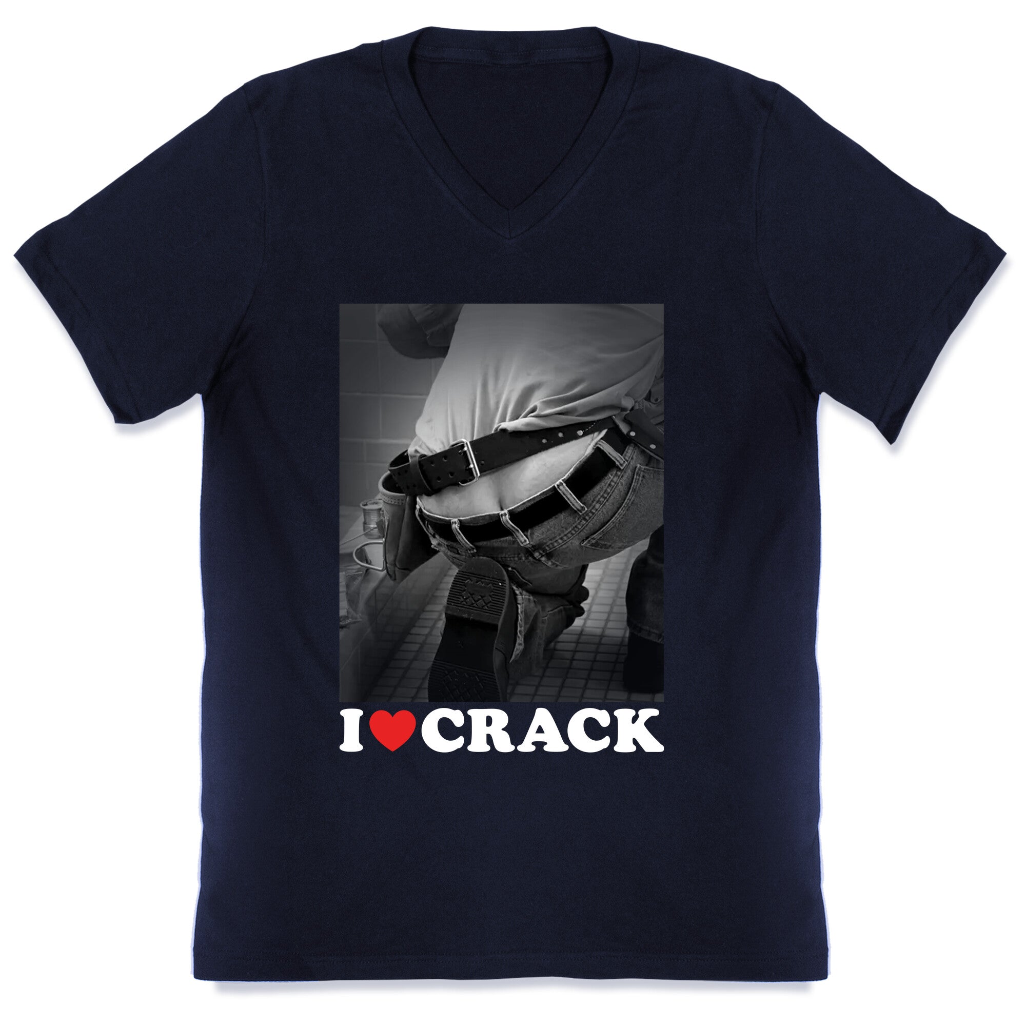 I Love Crack V-Neck