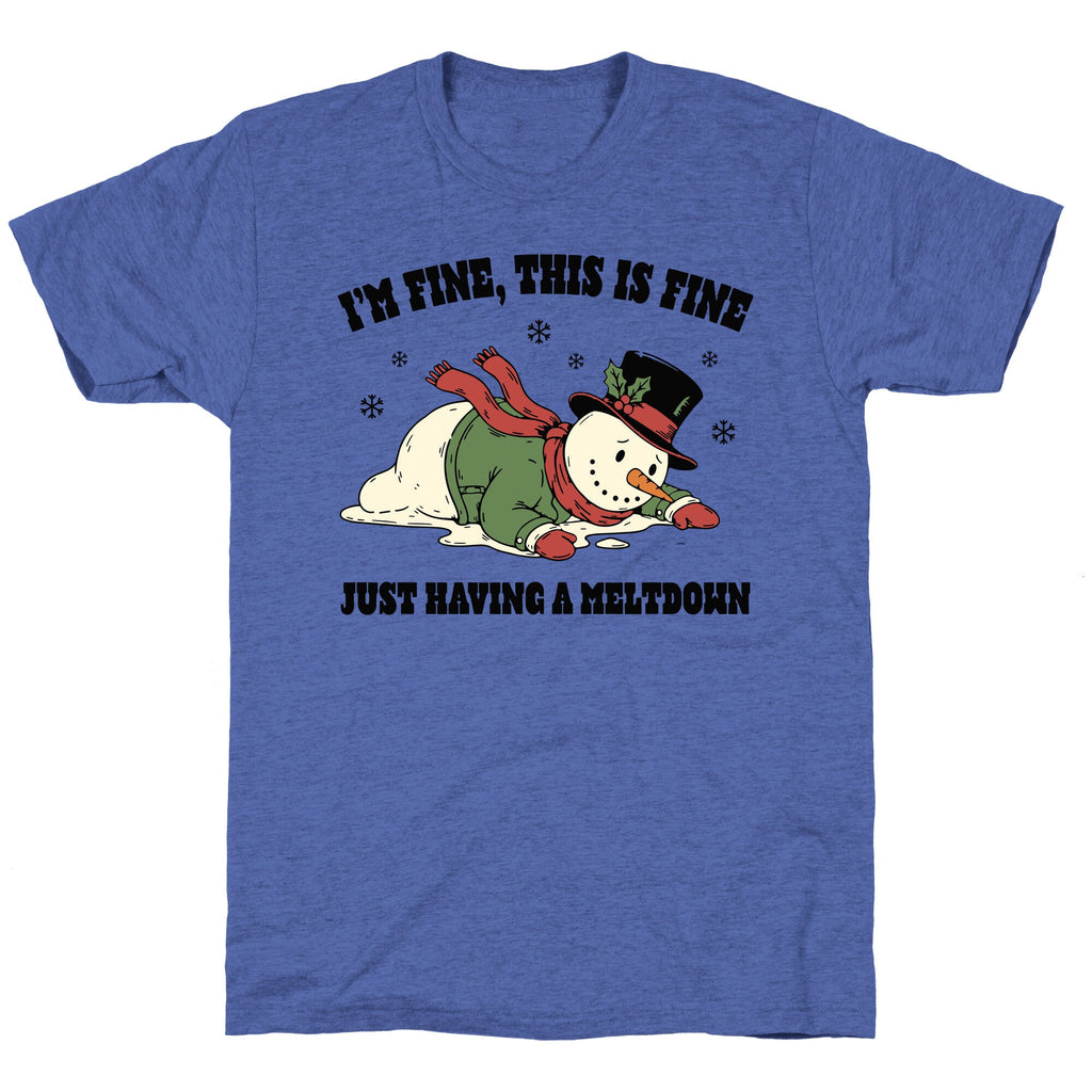 Just Having A Meltdown Unisex Triblend Tee