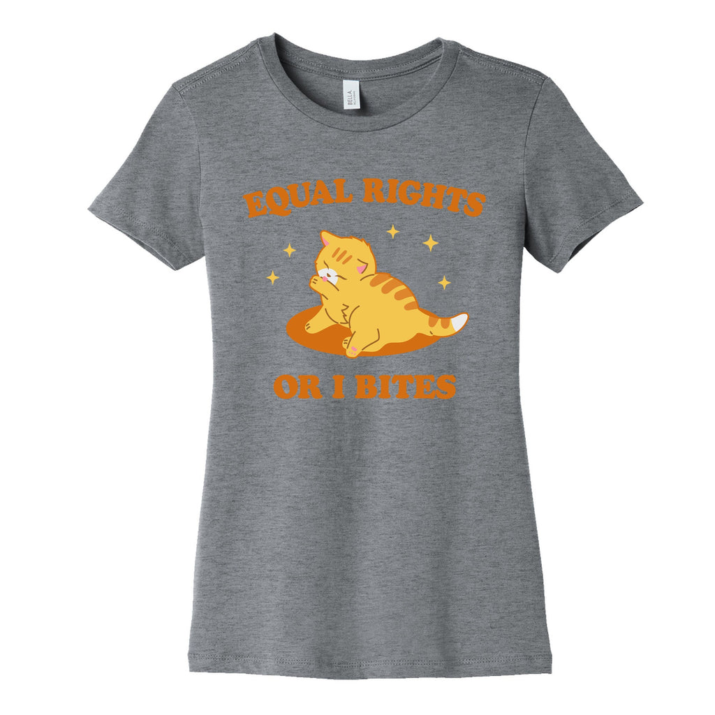 Equal Rights or I Bites Womens Cotton Tee