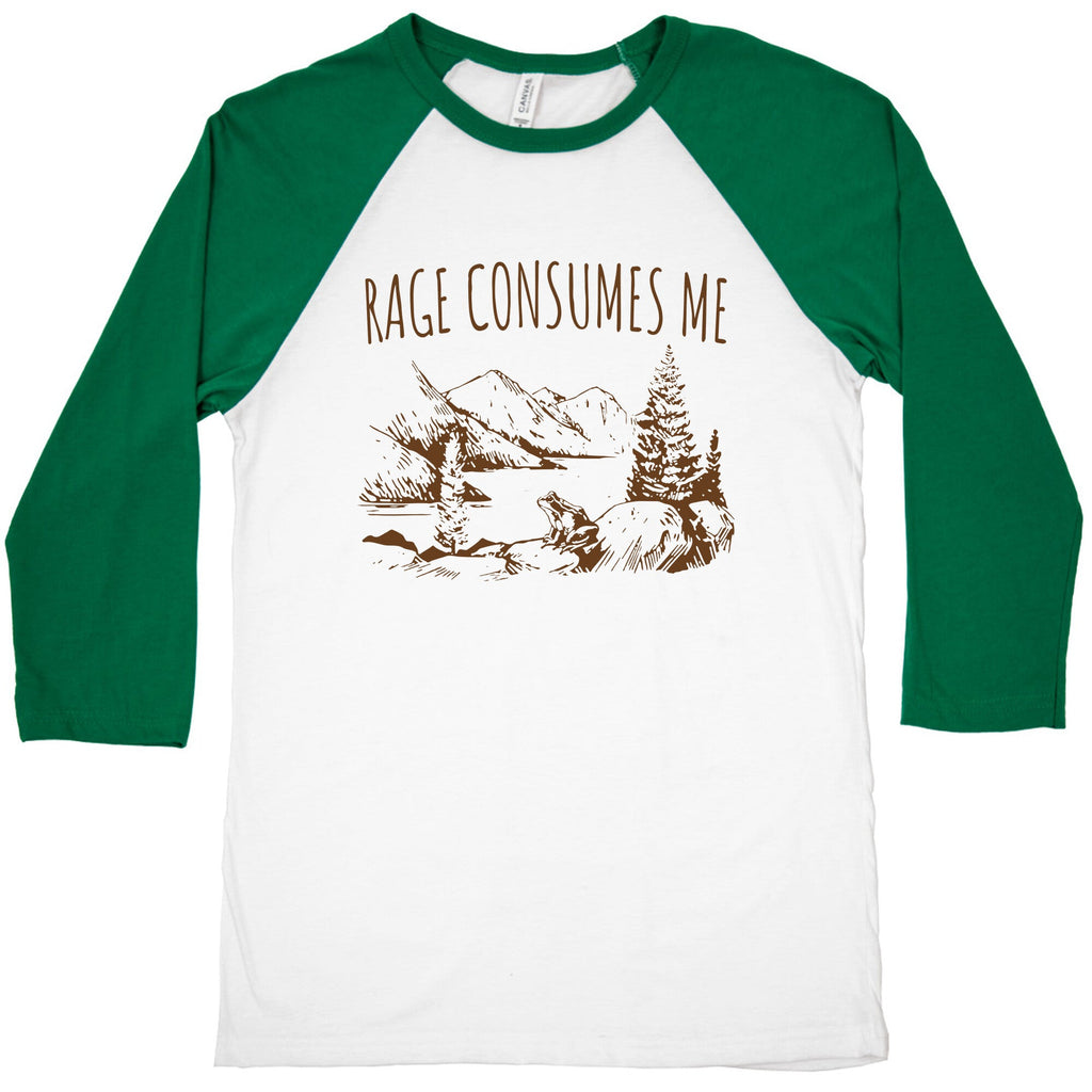 Rage Consumes Me Baseball Tee