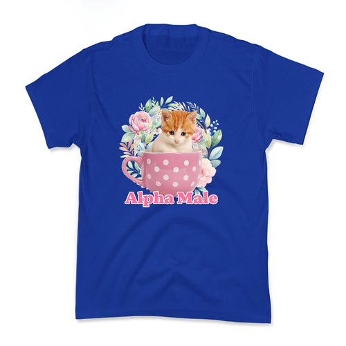 Alpha Male Kitten Kids Tee