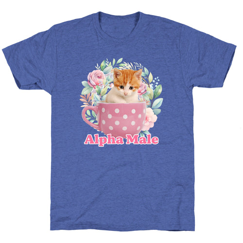 Alpha Male Kitten Unisex Triblend Tee