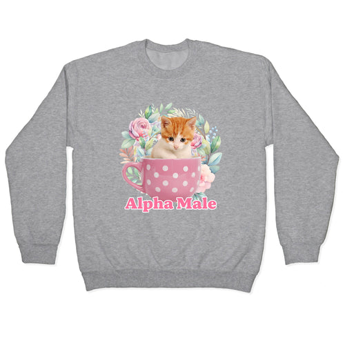 Alpha Male Kitten Crewneck Sweatshirt
