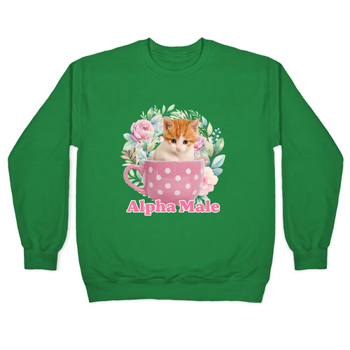 Alpha Male Kitten Crewneck Sweatshirt