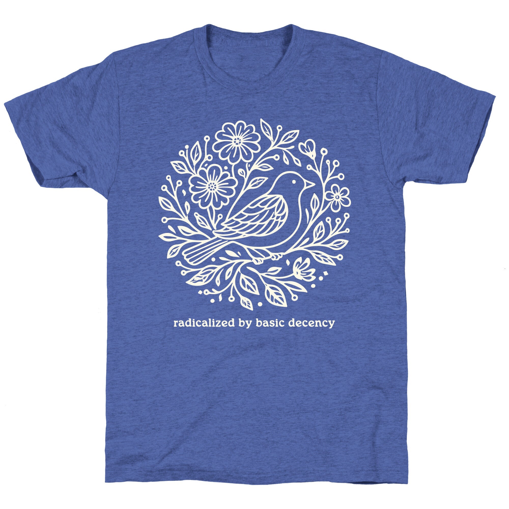 Radicalized By Basic Decency Unisex Triblend Tee