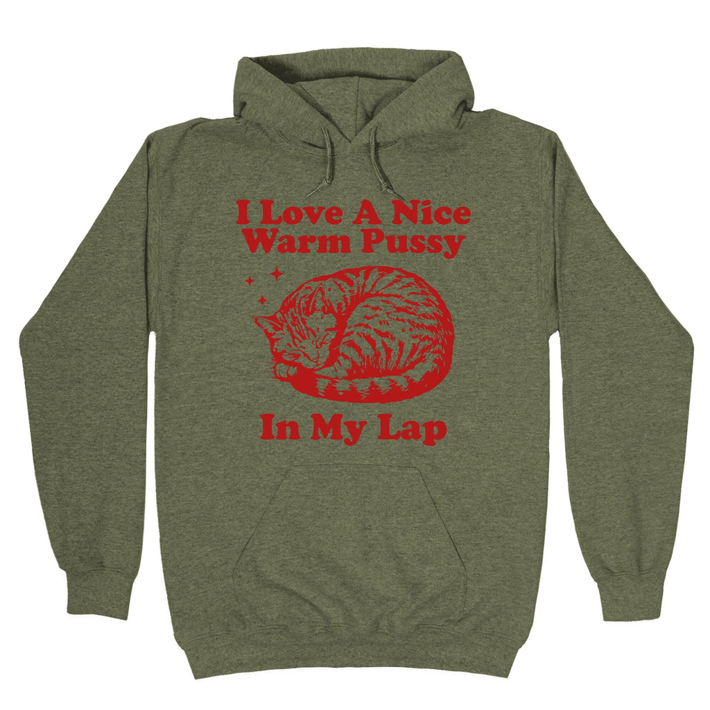 I Love A Nice Warm Pussy In My Lap Hoodie